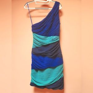 BCBG Blue Dress - One Shoulder - Small
